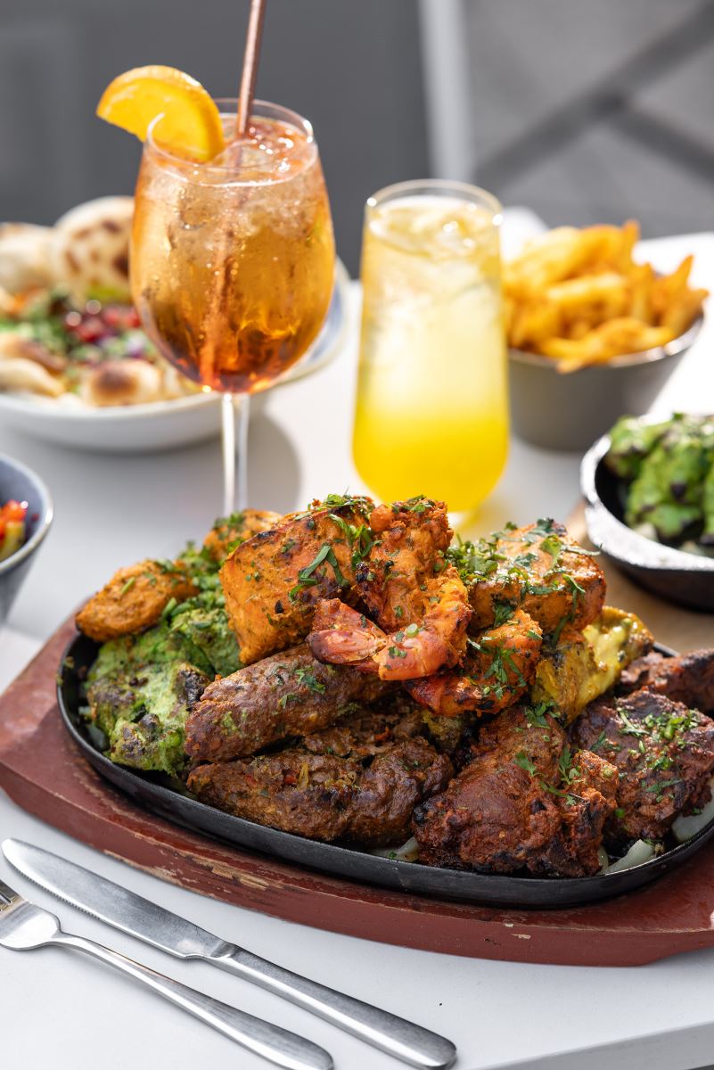 Tap & Tandoor drinks and food